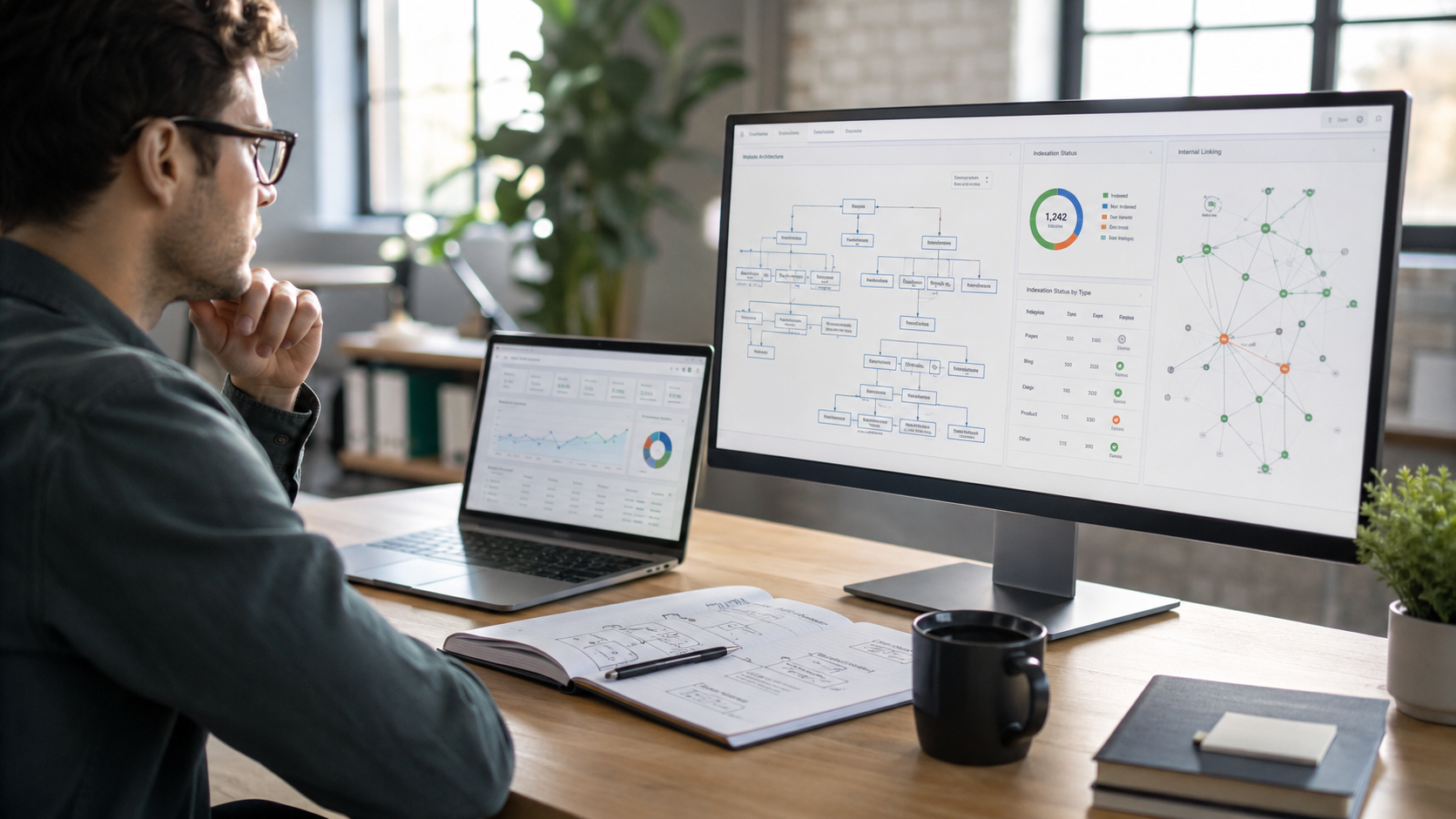 indexation seo checklist b2b websites dashboard